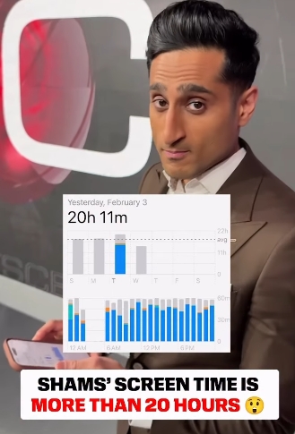 2026-高强度工作！Shams一天内手机屏幕使用时间高达20个小时11分钟